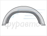 Задний подкрылок ПОРТЕР, VOLKSWAGEN Задний подкрылок ПОРТЕР, VOLKSWAGEN