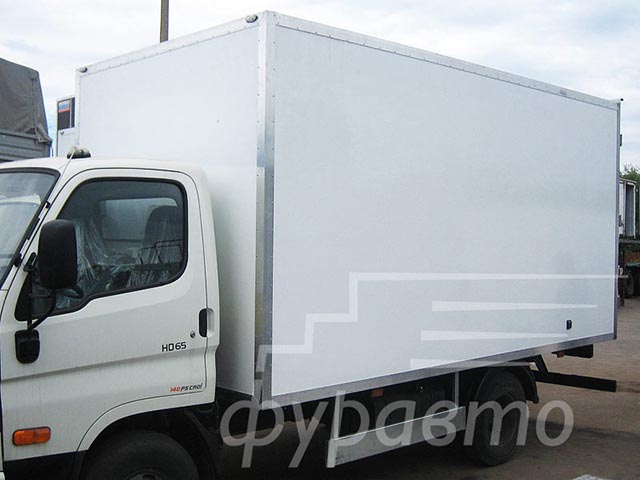 Хундай 65 с утеплённым фургоном утепление сендвич-панелями Hyundai HD65
